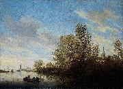 Salomon van Ruysdael, River View near Deventer.